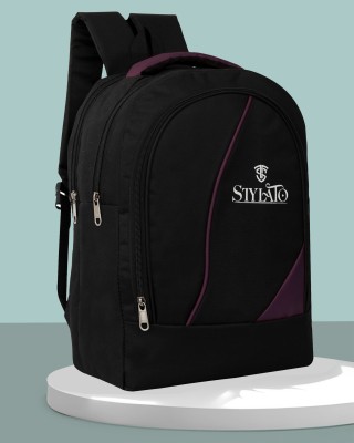 STYLATO Medium Light Weight Trendy School & College Bag Unisex Casual Waterproof Waterproof Backpack(Purple, 25 L)