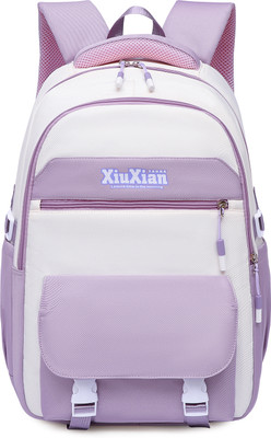 Tinytot SB177_03 School Collage Travel Casual Formal Laptop Backpack Waterproof School Bag(Purple, 26 L)