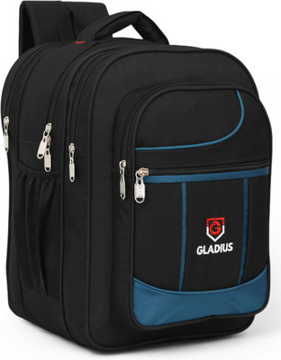 GLADIUS Stylish Black School Bag for Boys & Girls of Class 5th - 10th Waterproof School Bag(Black, 50 L)