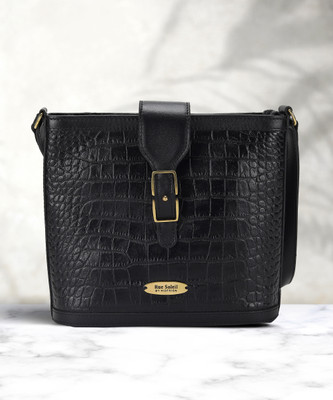 Rue Soleil by Hidesign NANTES Sling Bag(Black, 5 L)