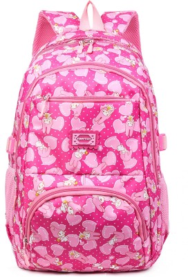 Tinytot SB028_01 Waterproof School Bag(Pink, 26)