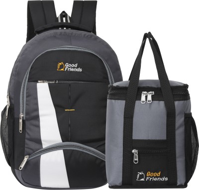 Good Friend Laptop Backpack / Collage Bag / Lunch Bag / Tiffin Bags / Travel Bags Combo Bags Waterproof Backpack(Black, 40 L)