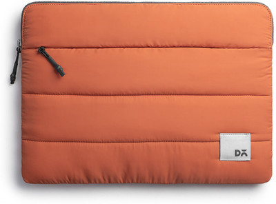 DailyObjects Tangerine Stria Laptop Sleeve - Large Laptop Sleeve/Cover(Orange, 8 L)