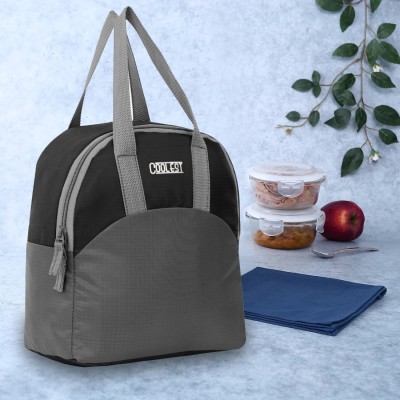 Coolest Stylish Office/School Use Tiffin Bag For Men, Women & Kids Waterproof Lunch Bag(Grey, Black, 14 L)