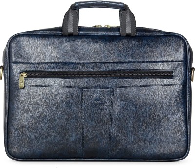 The CLOWNFISH Icon Faux Leather 15.6 inch Laptop Messenger Bag Briefcase (Blue) Messenger Bag(Blue, 6 L)