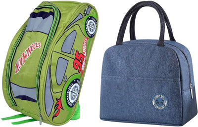 Kardiff Men & Women Green, Blue Handbag(Pack of: 2)