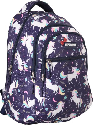 Hyper Adam School Bags for Girls College Backpack Coaching Bag School Backpack Tuition Bag Waterproof School Bag(Blue, 27 L)