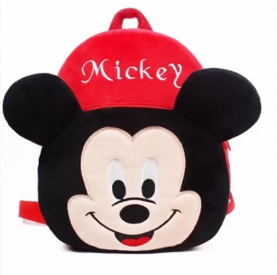 STARYANS Red Mickey Kids bag for school Made with fine Fabric for cute Kids 10 L Backpack(Red)
