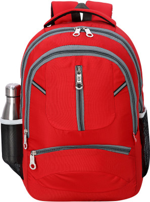 Toys R Us Spacy Comfortable Unisex Bag pack with Reflective Strip LiteWeight Waterproof School Bag(Red, 30 L)