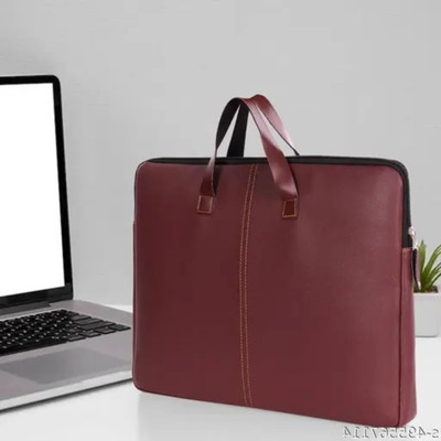 PREVAILER WorkMate Faux Leather Laptop Sleeve Waterproof Laptop Sleeve/Cover(Brown, 4 L)
