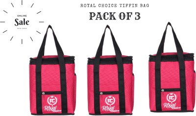 Royal Choice lunch bag(3 in 1) pack for both men&women for school,college,office picnic Waterproof Lunch Bag(Red, Red, Red, 25 L)