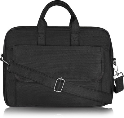 JPEnterprises Linen Black Color PVC Coated Fabric 9.44L Messenger Bag For Men JP-BG118 Messenger Bag(Black, 9.44 L)