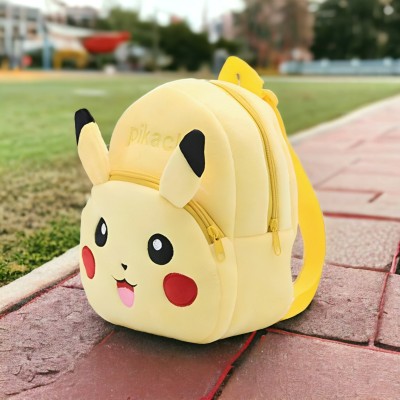 BlingNBeats Pikachu Bag,Backpack for 2 to 6 years kids 10L School Bag(Yellow, Red, 10 L)