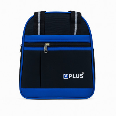 A-Plus Stylish lunch bag for school office, use men women kid's (Black and royal blue) Waterproof Lunch Bag(Black, 10 L)