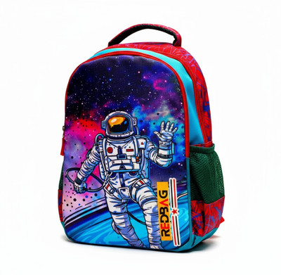 Red Astro Kid's Printed School / Backpack Astronuts . Waterproof School Bag(Blue, 21 L)