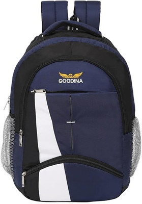 GOODINA 15.6 L Laptop Backpack Waterproof (navy Blue, ) 15.6 L Laptop Backpack(Blue)