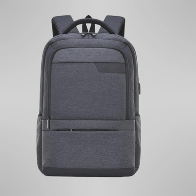 HOUSE OF COMMON backpack school bag laptop bag office college travel backpack(S-18*12) Waterproof Backpack(Black, 37.6999999999998 L)