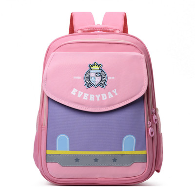 Tinytot SB215_02 Everyday School Collage Travel Casual Backpack Waterproof School Bag(Pink, 22 L)