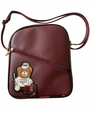 lnggshop STYLISH CROSS BAG Shoulder Bag(Maroon, 1 L)