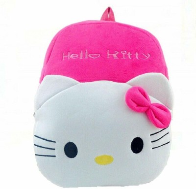 Austria Plush Soft Hello Kitty Cartoon School Bag for Kids/Girls/Boys/Children School Bag(Pink, 2 L)