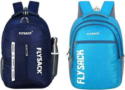 FLYSACK NS-FS011_NAVY BLUE & FS036_BLUE Laptop Bag(Blue, Blue)