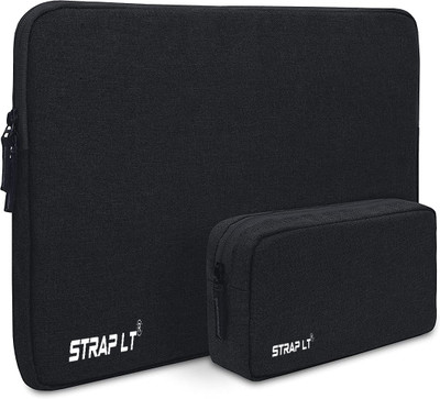 Straplt Laptop Sleeve Case 15.6-16 Inch Waterproof Carrying Bag With Charger Pouch Case Waterproof Laptop Sleeve/Cover(Black, 16 inch)