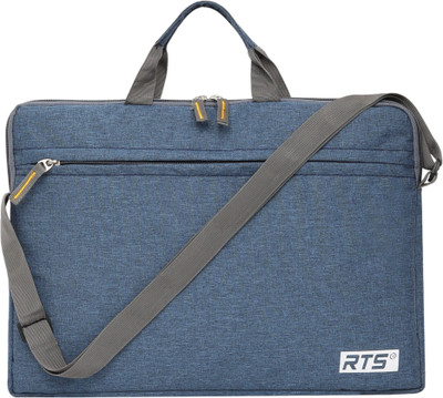 RTS Luggage Laptop Sleeve with Handles & Multiutility Zip Pockets Waterproof Laptop Sleeve/Cover(Blue, 15.4 inch)