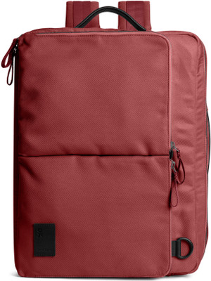 DailyObjects Red Clay Meridian Convertible Briefpack (Backpack + Briefcase) Multipurpose Bag(Red, 10 L)