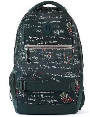 Hariom Calculus Large Waterproof School Bag(Green, 37 L)