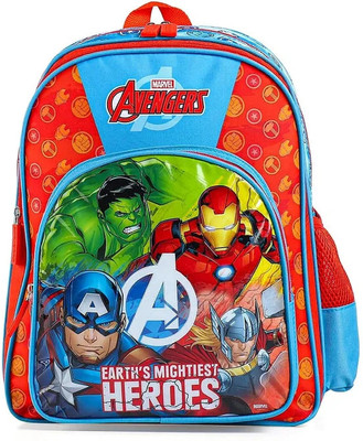 striders Avengers 16 Inch School Backpack for Kids Perfect for 6-8 Years Olds Waterproof School Bag(Multicolor, 25 L)