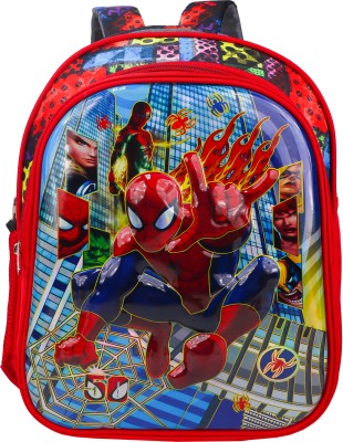 Skyrun Medium kidsschoolbag/College Bag/ Travel Bag 4th to 10 class school bags Waterproof School Bag(Red, 30 L)