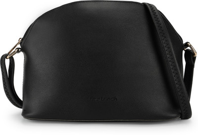 Fastrack Solid Sling Bag(Black, 4.437 L)