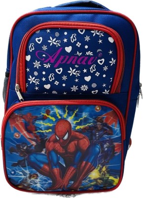 Apnav SPIDY KID Waterproof School Bag(Blue, 20 L)