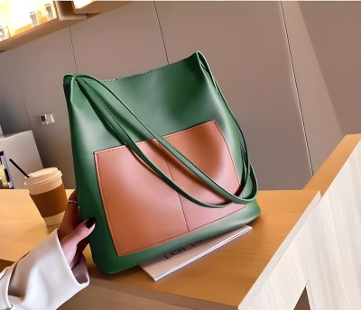 SQ Fashion Stylish Trendy Handbag Purse for women for collage Waterproof Multipurpose Bag(Green, 15 inch)