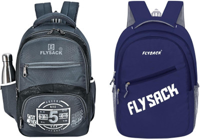 FLYSACK NS-FS008_Grey & FS033_NAVY BLUE Laptop Bag(Grey, Blue)