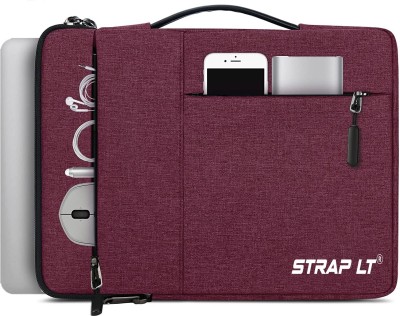 Straplt Laptop Bag Sleeve Case Cover for 15.6-16 Inch Laptop, With Protective Handle Waterproof Laptop Sleeve/Cover(Red, 16 inch)