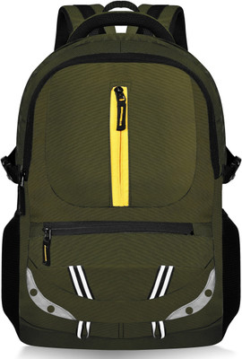 Mithila Mall Backpack High Class Durable Backpack/Stylish School/College/Office 1070 Waterproof School Bag(Dark Green, 35 L)