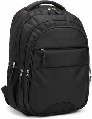 loobek Premium Backpack with Multiple Compartments, Water-Resistant, Compatible Laptop Bag(Black)