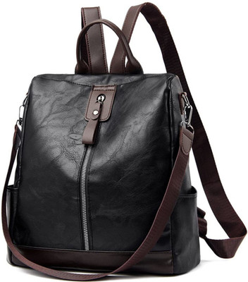 MOMISY Multi-Purpose Backpack Korean Backpack Large Capacity Travel Bag (Black) Laptop Bag(Black)