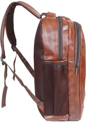 IKAYE Large 35 L Laptop backpack unisex brown colour with twin side pocket Laptop Bag(Brown)