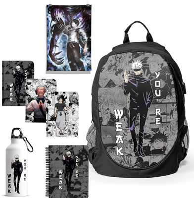 Mc Sid Razz MCSBACKPACKCOMBO01 Laptop Bag(Gojo You're Weak)