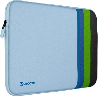 AirCase Protective Laptop Sleeve for Up to 14.1 Inch Laptop Wrinkle free Water-Resistant Laptop Bag(Sky Blue)