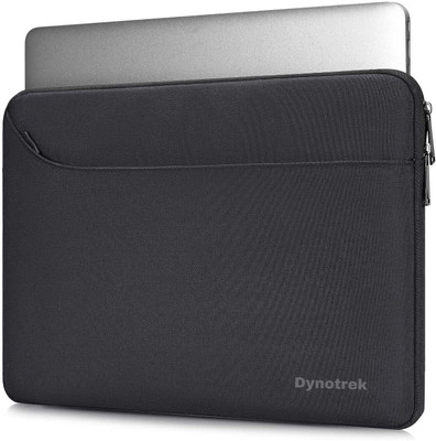 Dynotrek Mon Black 13.3 Inch Laptop Bag(Sleeve Case Cover Pouch with Front Pocket for Men Women -Charcoal Black)