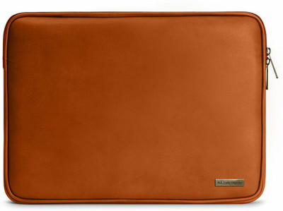 DailyObjects Tan Vegan Leather Laptop Bag(Tan)