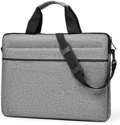 MOMISY Laptop messenger Bag Grey-15.6 inch Laptop Bag(Grey)