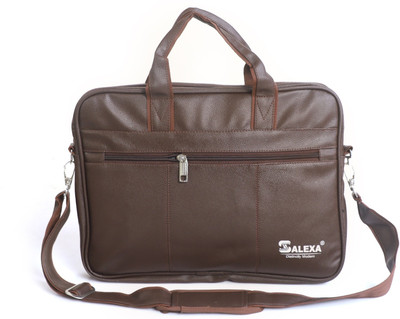 SALEXA Laptop Bag for Men Durable Messenger Waterproof Bag Laptop Bag(Brown)