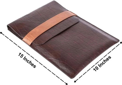 Voize Musker Sleeve Laptop Bag(Brown)