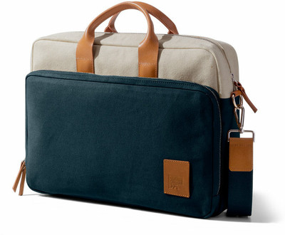 DailyObjects Ivory - Navy Commute Messenger Medium Laptop Bag(Multicolor)