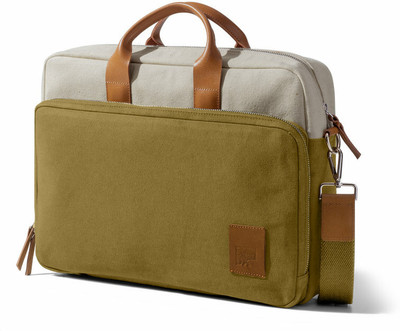 DailyObjects Ivory - Olive Commute Messenger Large Laptop Bag(Multicolor)
