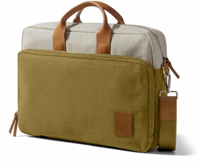 DailyObjects Ivory - Olive Commute Messenger Medium Laptop Bag(Multicolor)